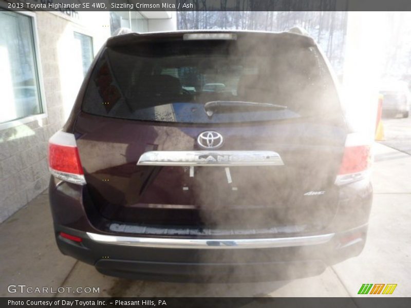 Sizzling Crimson Mica / Ash 2013 Toyota Highlander SE 4WD