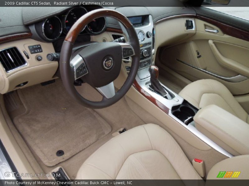 Radiant Silver / Cashmere/Cocoa 2009 Cadillac CTS Sedan