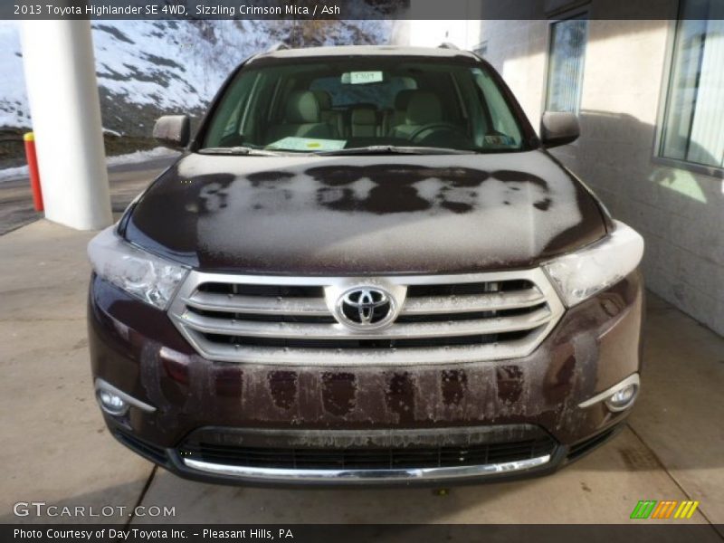 Sizzling Crimson Mica / Ash 2013 Toyota Highlander SE 4WD