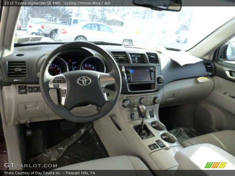 Sizzling Crimson Mica / Ash 2013 Toyota Highlander SE 4WD