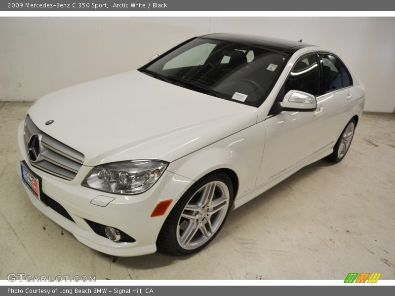 Arctic White / Black 2009 Mercedes-Benz C 350 Sport