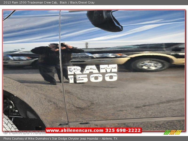 Black / Black/Diesel Gray 2013 Ram 1500 Tradesman Crew Cab