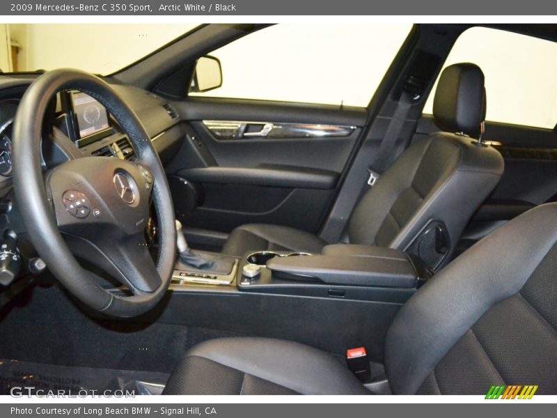Arctic White / Black 2009 Mercedes-Benz C 350 Sport