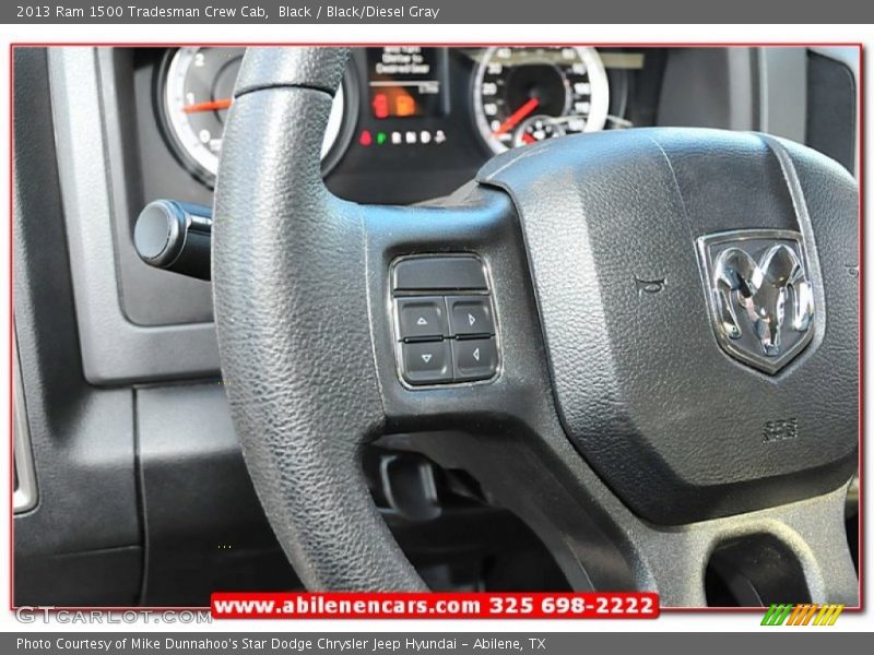 Black / Black/Diesel Gray 2013 Ram 1500 Tradesman Crew Cab