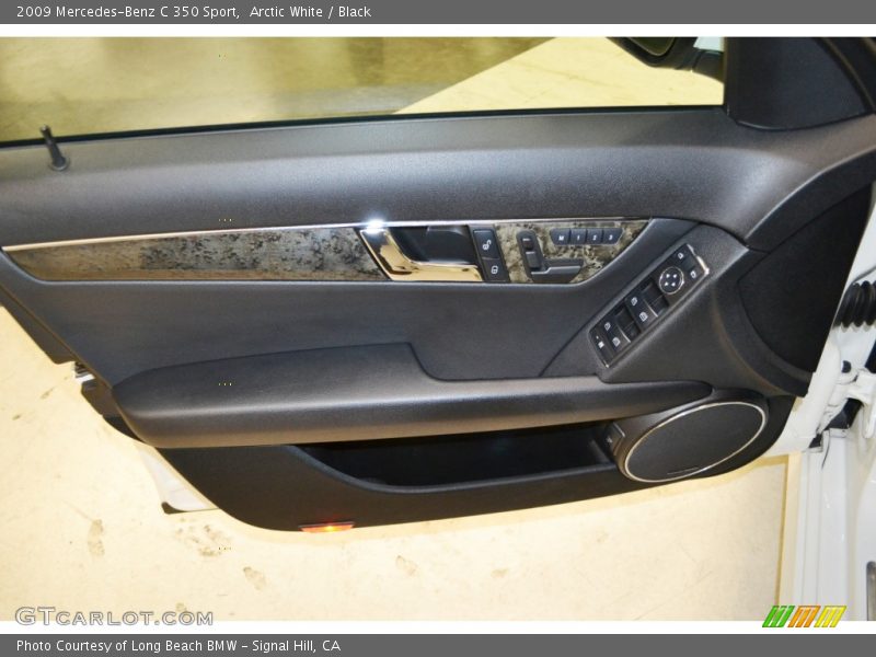 Arctic White / Black 2009 Mercedes-Benz C 350 Sport