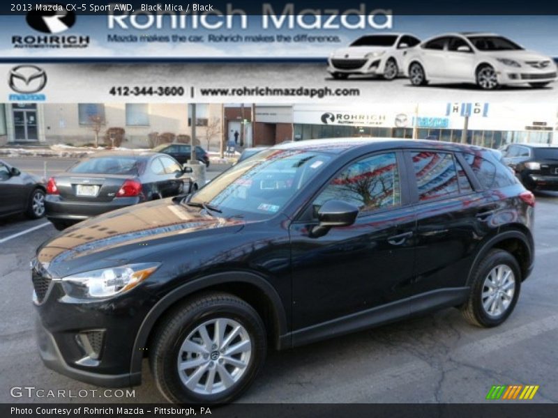 Black Mica / Black 2013 Mazda CX-5 Sport AWD