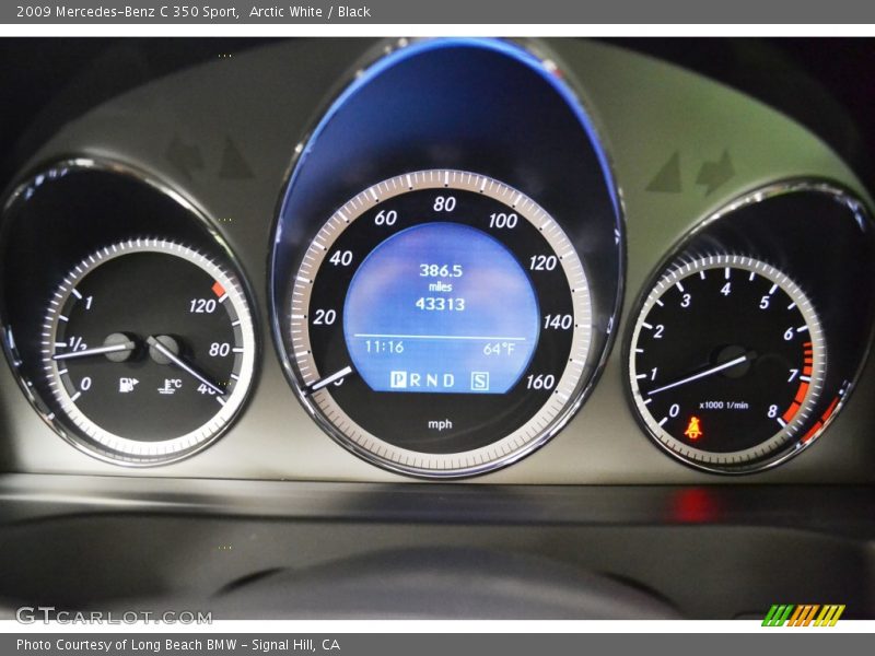 Arctic White / Black 2009 Mercedes-Benz C 350 Sport