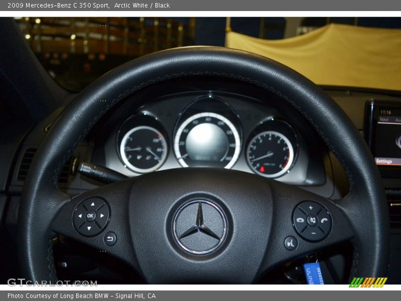 Arctic White / Black 2009 Mercedes-Benz C 350 Sport