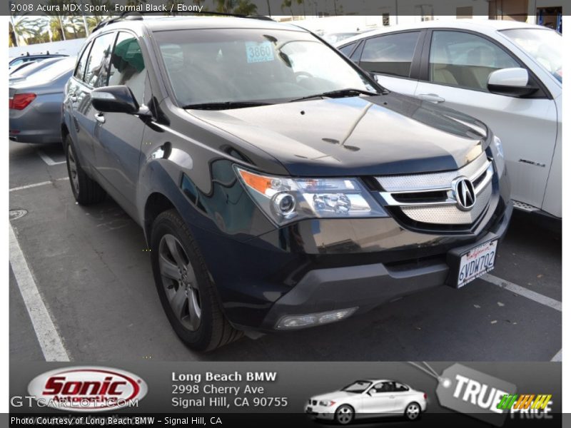 Formal Black / Ebony 2008 Acura MDX Sport