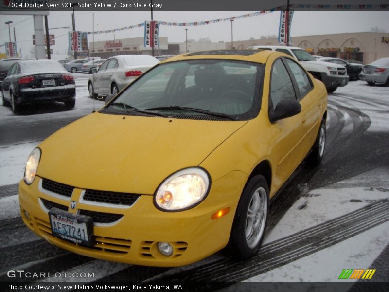 Solar Yellow / Dark Slate Gray 2004 Dodge Neon SXT