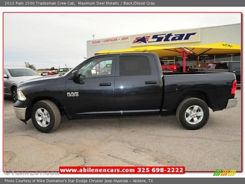 Maximum Steel Metallic / Black/Diesel Gray 2013 Ram 1500 Tradesman Crew Cab