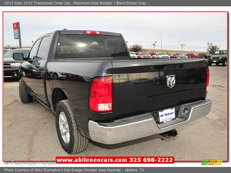 Maximum Steel Metallic / Black/Diesel Gray 2013 Ram 1500 Tradesman Crew Cab