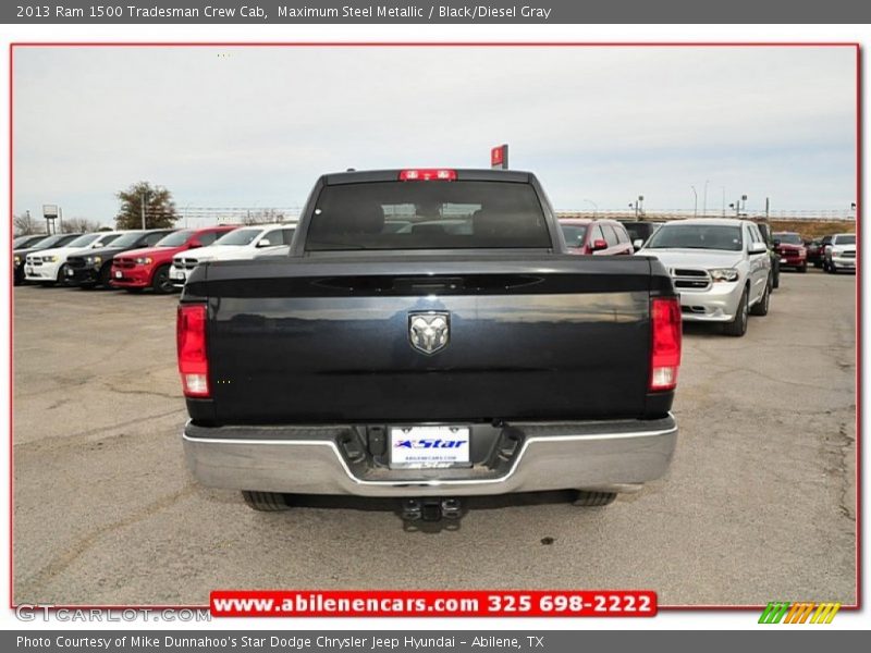 Maximum Steel Metallic / Black/Diesel Gray 2013 Ram 1500 Tradesman Crew Cab