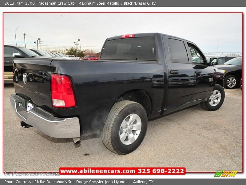 Maximum Steel Metallic / Black/Diesel Gray 2013 Ram 1500 Tradesman Crew Cab