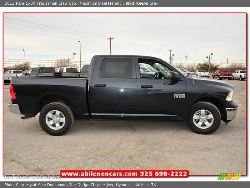 Maximum Steel Metallic / Black/Diesel Gray 2013 Ram 1500 Tradesman Crew Cab
