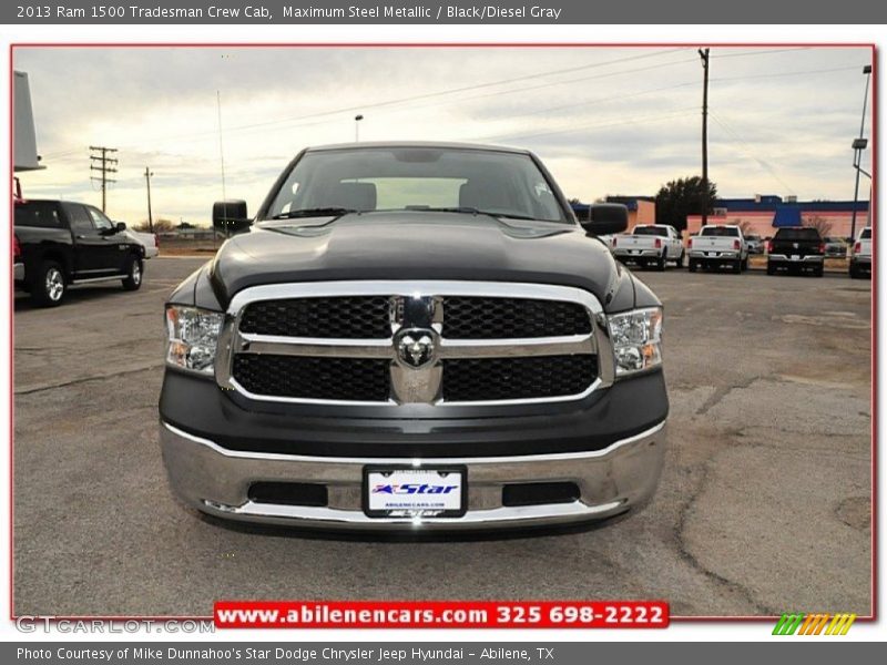Maximum Steel Metallic / Black/Diesel Gray 2013 Ram 1500 Tradesman Crew Cab