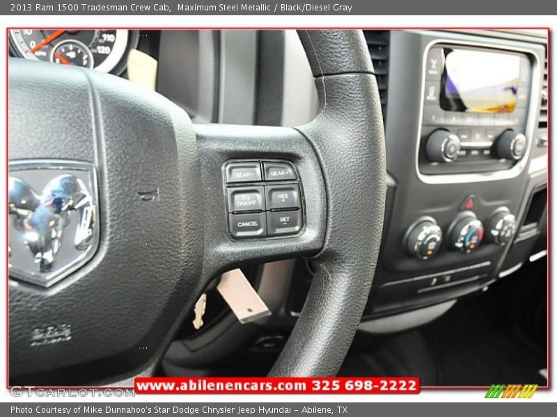 Maximum Steel Metallic / Black/Diesel Gray 2013 Ram 1500 Tradesman Crew Cab
