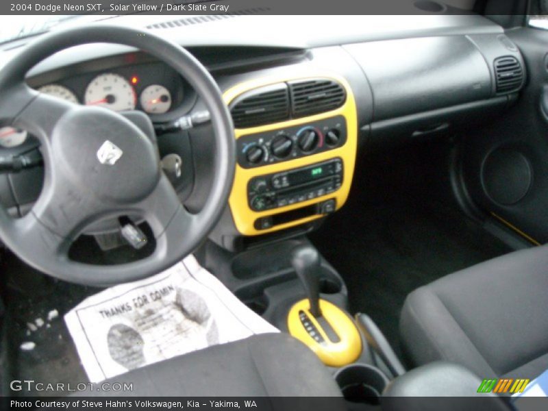 Solar Yellow / Dark Slate Gray 2004 Dodge Neon SXT