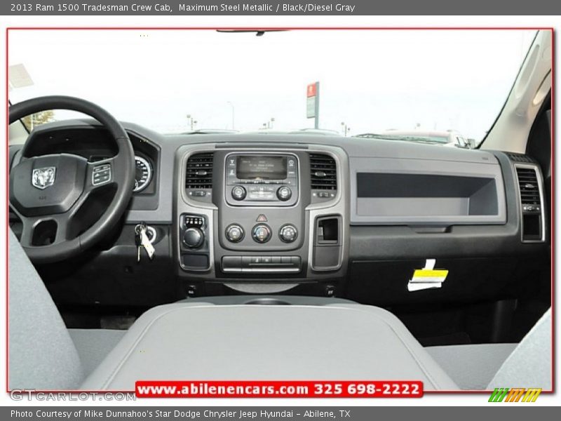 Maximum Steel Metallic / Black/Diesel Gray 2013 Ram 1500 Tradesman Crew Cab