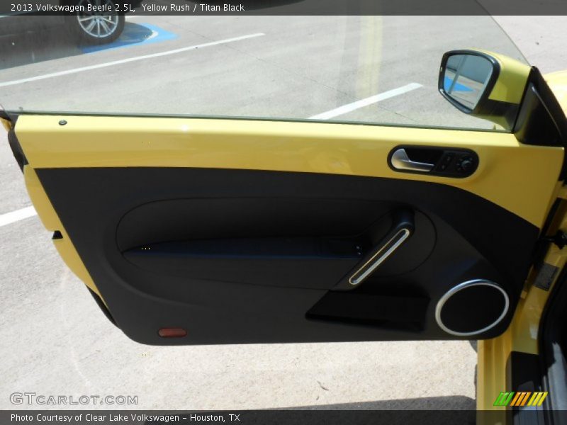 Yellow Rush / Titan Black 2013 Volkswagen Beetle 2.5L