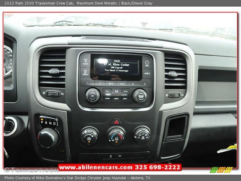 Maximum Steel Metallic / Black/Diesel Gray 2013 Ram 1500 Tradesman Crew Cab