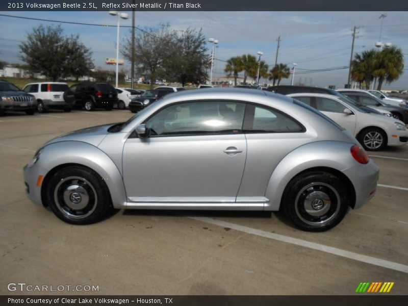 Reflex Silver Metallic / Titan Black 2013 Volkswagen Beetle 2.5L