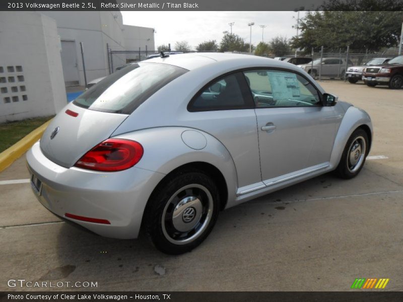 Reflex Silver Metallic / Titan Black 2013 Volkswagen Beetle 2.5L