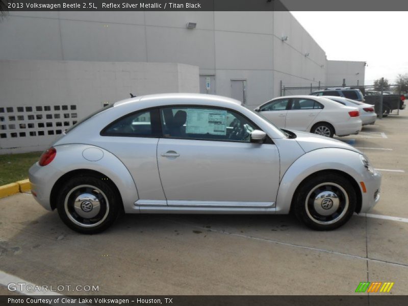 Reflex Silver Metallic / Titan Black 2013 Volkswagen Beetle 2.5L