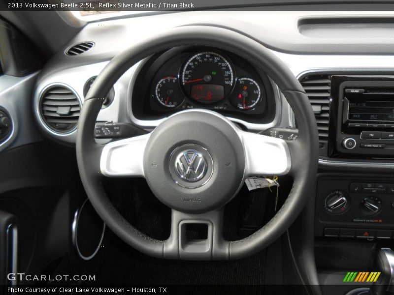 Reflex Silver Metallic / Titan Black 2013 Volkswagen Beetle 2.5L