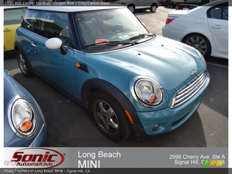 Oxygen Blue / Grey/Carbon Black 2010 Mini Cooper Hardtop