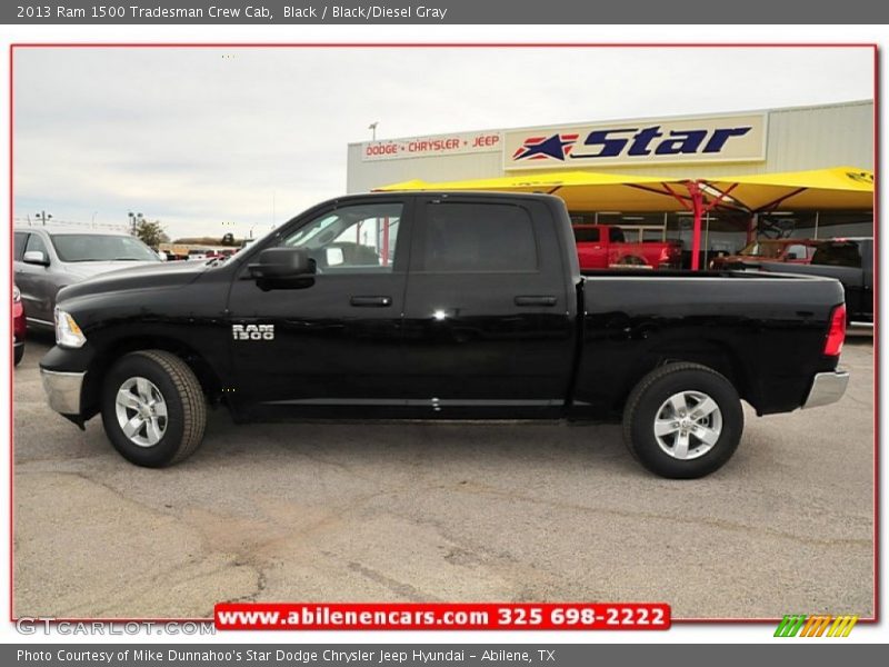 Black / Black/Diesel Gray 2013 Ram 1500 Tradesman Crew Cab