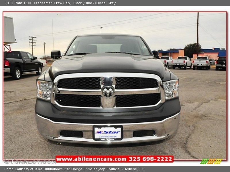 Black / Black/Diesel Gray 2013 Ram 1500 Tradesman Crew Cab