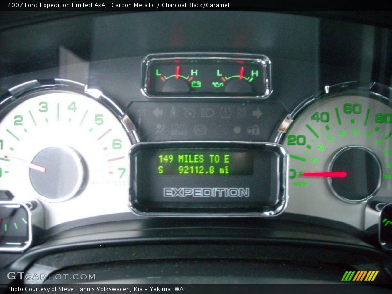 Carbon Metallic / Charcoal Black/Caramel 2007 Ford Expedition Limited 4x4