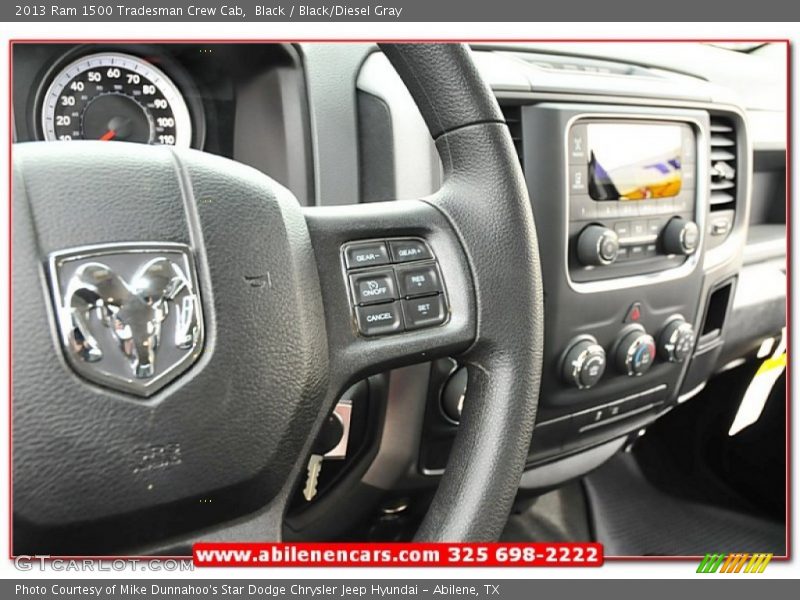 Black / Black/Diesel Gray 2013 Ram 1500 Tradesman Crew Cab