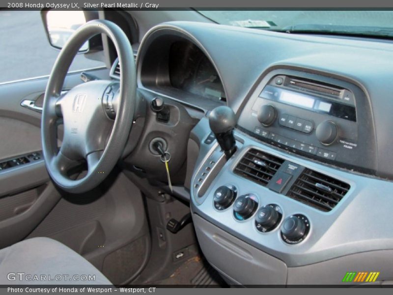 Silver Pearl Metallic / Gray 2008 Honda Odyssey LX