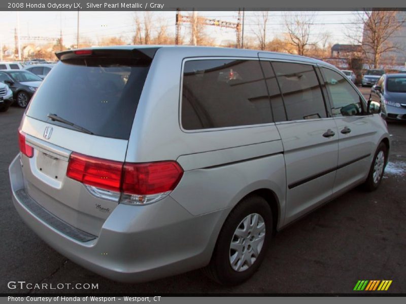 Silver Pearl Metallic / Gray 2008 Honda Odyssey LX
