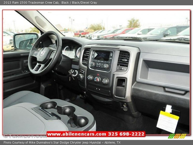 Black / Black/Diesel Gray 2013 Ram 1500 Tradesman Crew Cab