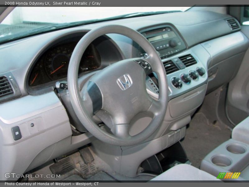 Silver Pearl Metallic / Gray 2008 Honda Odyssey LX