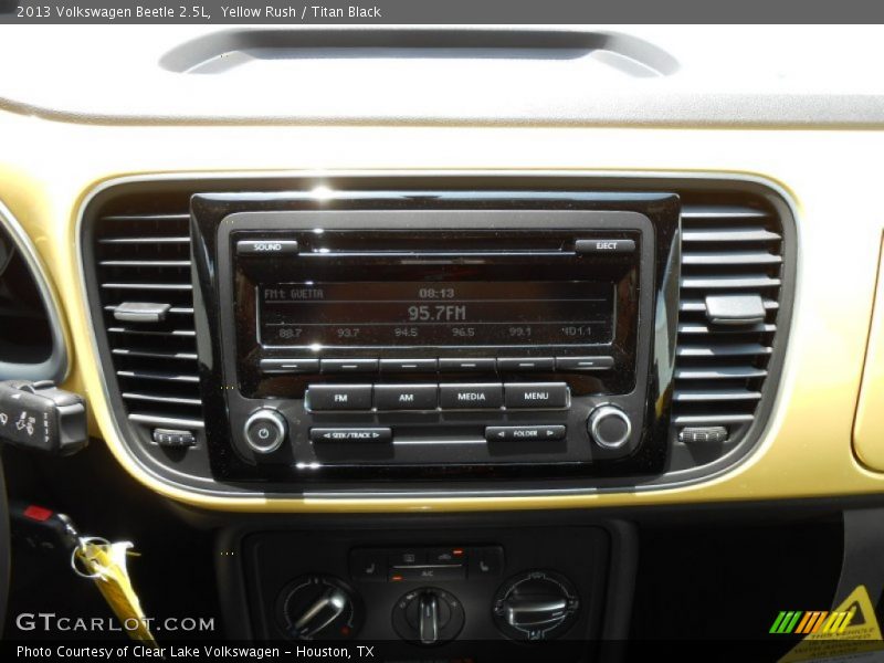 Yellow Rush / Titan Black 2013 Volkswagen Beetle 2.5L