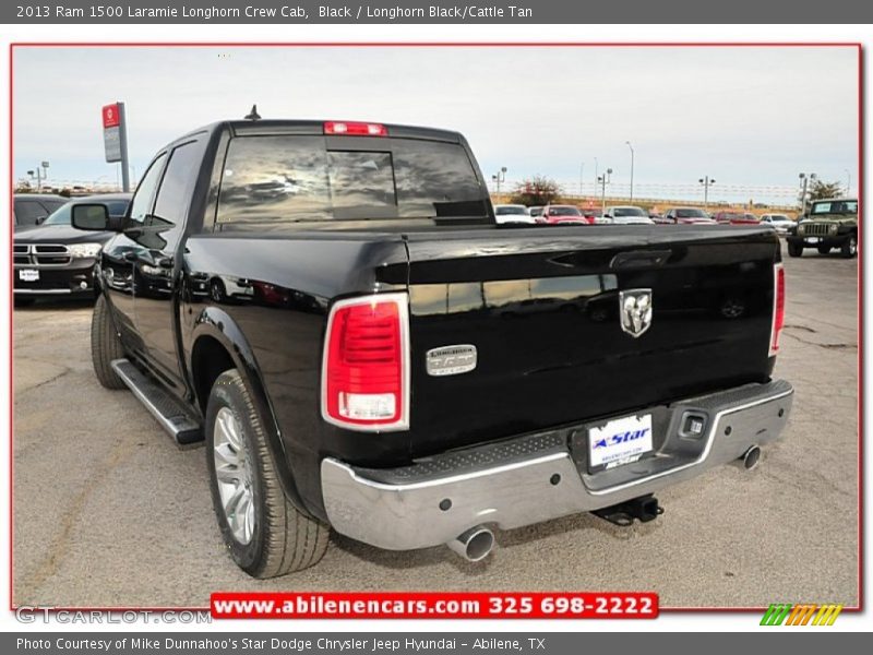 Black / Longhorn Black/Cattle Tan 2013 Ram 1500 Laramie Longhorn Crew Cab