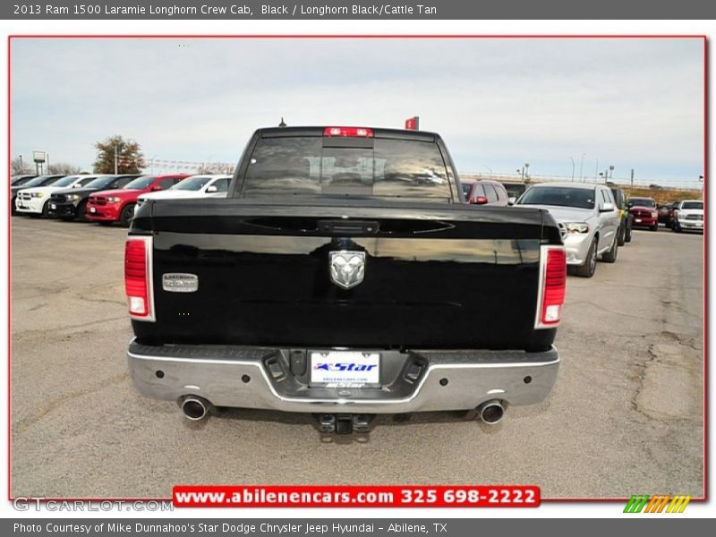 Black / Longhorn Black/Cattle Tan 2013 Ram 1500 Laramie Longhorn Crew Cab