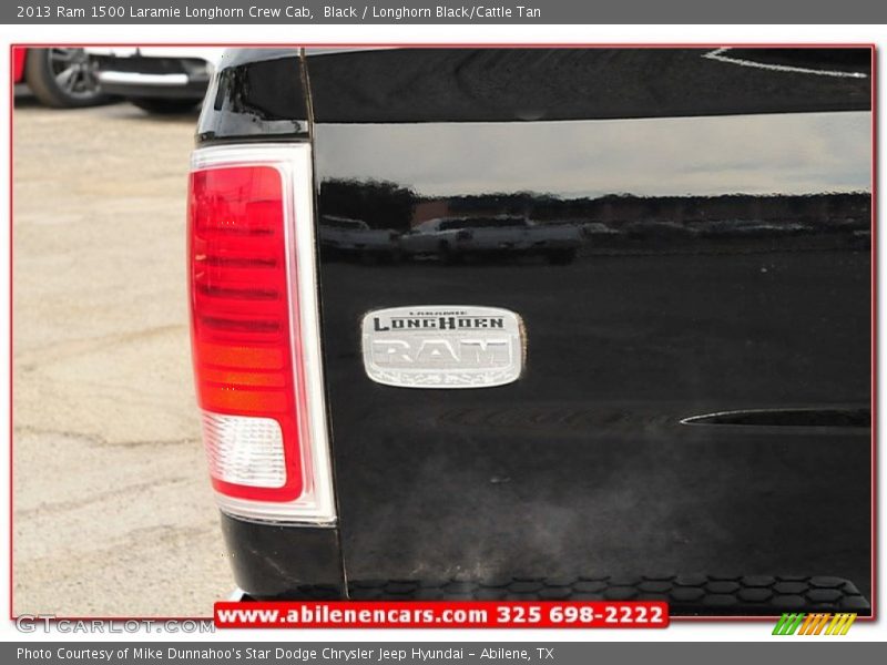 Black / Longhorn Black/Cattle Tan 2013 Ram 1500 Laramie Longhorn Crew Cab