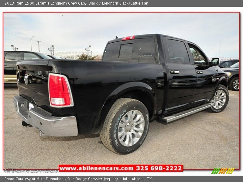Black / Longhorn Black/Cattle Tan 2013 Ram 1500 Laramie Longhorn Crew Cab