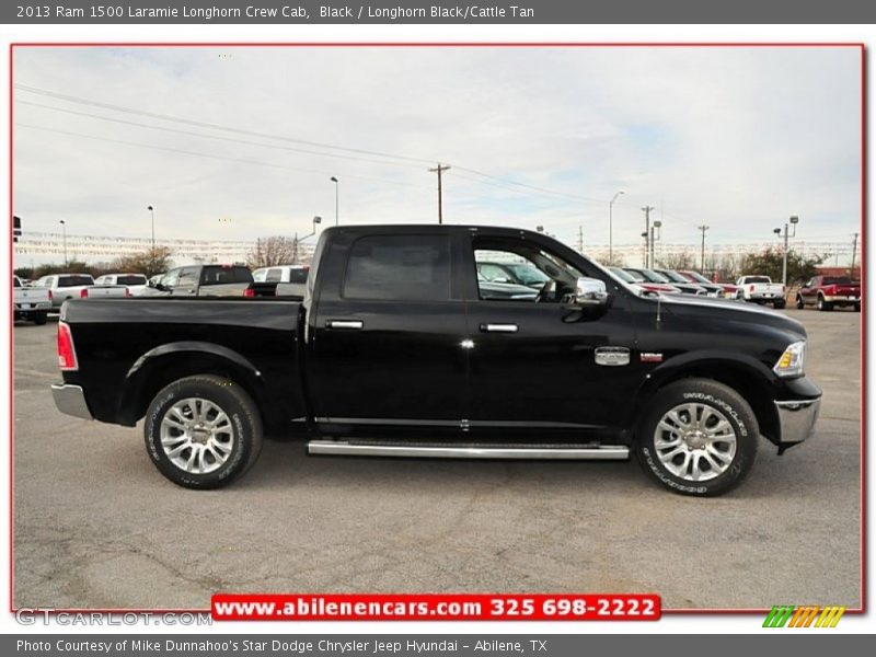 Black / Longhorn Black/Cattle Tan 2013 Ram 1500 Laramie Longhorn Crew Cab
