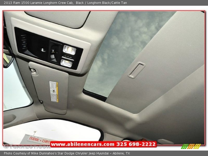 Black / Longhorn Black/Cattle Tan 2013 Ram 1500 Laramie Longhorn Crew Cab