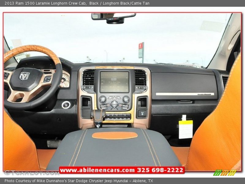 Black / Longhorn Black/Cattle Tan 2013 Ram 1500 Laramie Longhorn Crew Cab