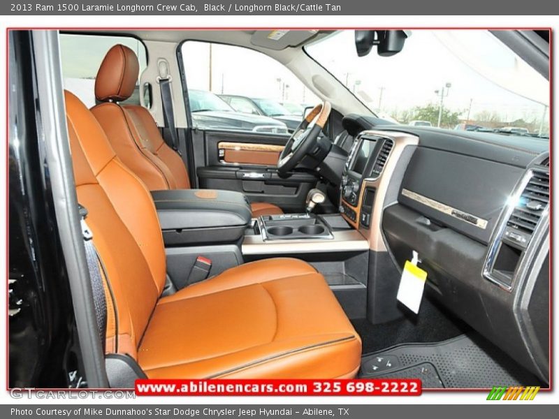 Black / Longhorn Black/Cattle Tan 2013 Ram 1500 Laramie Longhorn Crew Cab