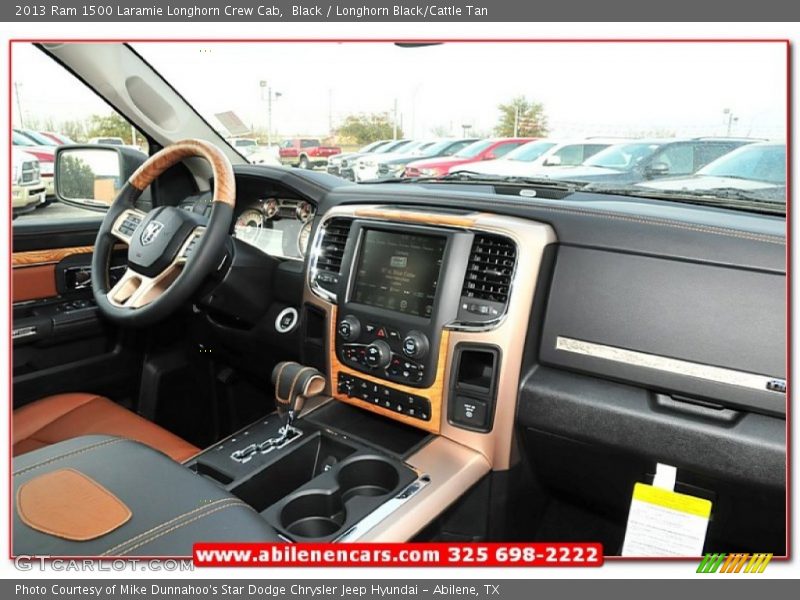 Black / Longhorn Black/Cattle Tan 2013 Ram 1500 Laramie Longhorn Crew Cab