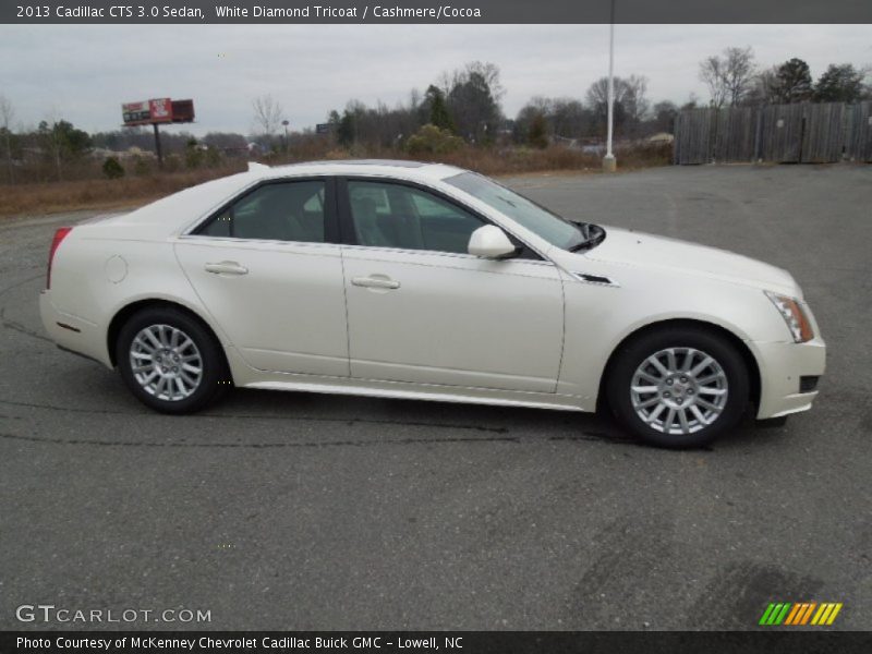White Diamond Tricoat / Cashmere/Cocoa 2013 Cadillac CTS 3.0 Sedan