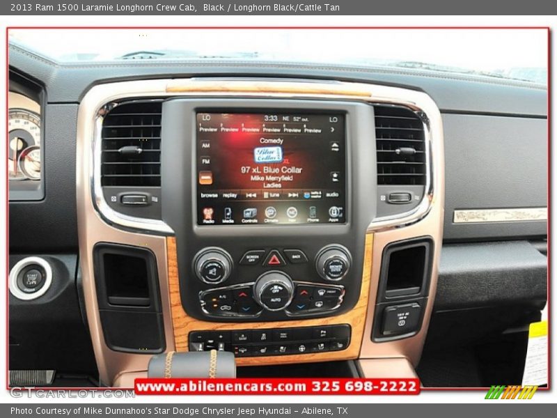 Black / Longhorn Black/Cattle Tan 2013 Ram 1500 Laramie Longhorn Crew Cab